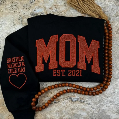 50% OFF🔥Custom Glitter Mama Sweatshirt