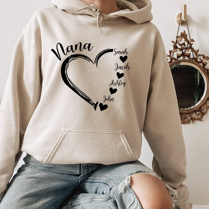 50% OFF❤️Personalized Mama/Grandma Heart Sweatshirt