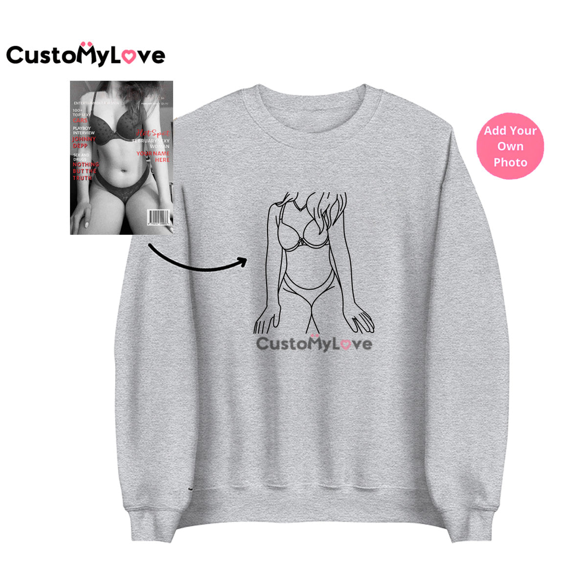 50% OFF😍Personalized Spicy Hoodie💕Crewneck-Valentine Gift for Him