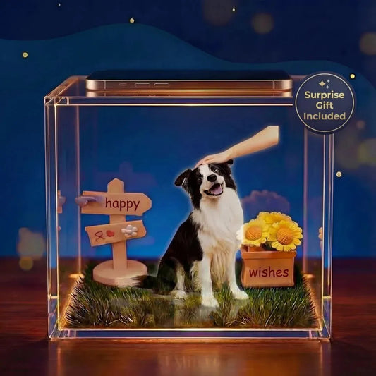 50% OFF❤️Personalized 3D Hologram Pet Memorial Box