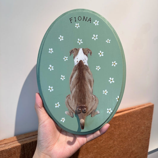 50% OFF🔥Custom Hand-Painted Pet Portrait Leash Hanger