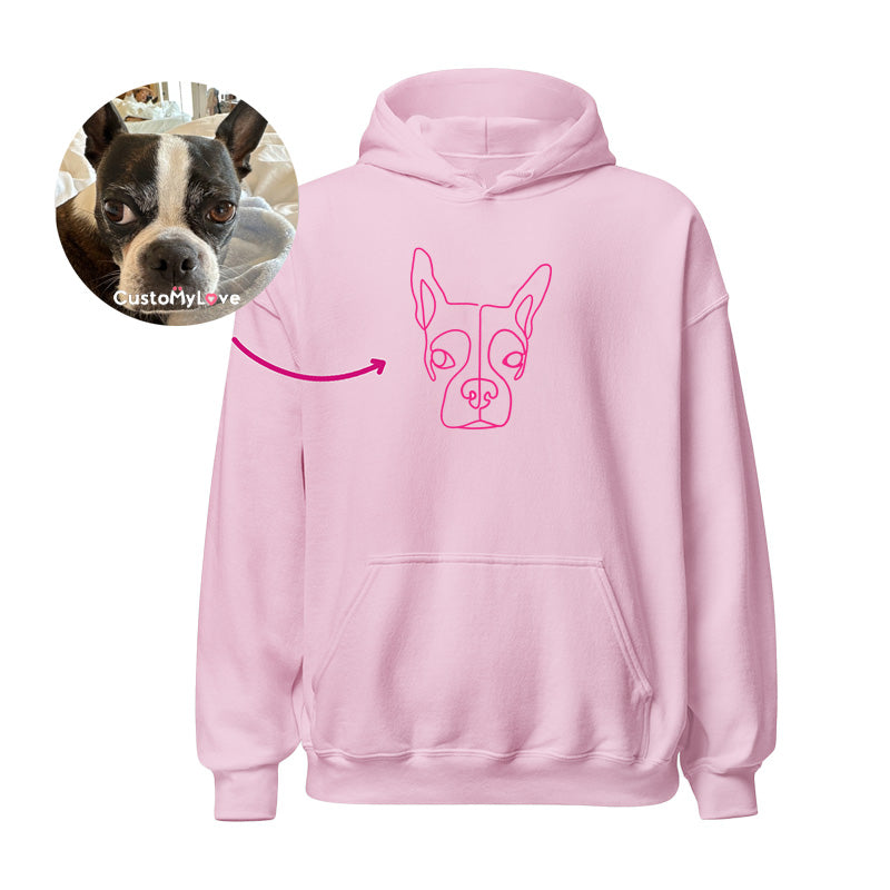 CUSTOM LINE DRAWING HOODIEđź’•CREWNECK