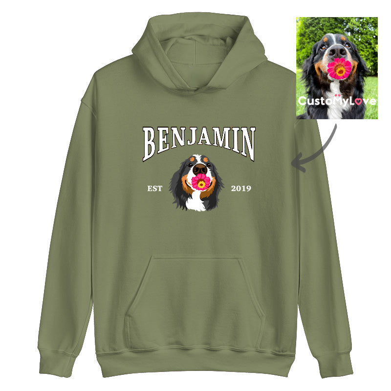 50% OFFđ„CUSTOM PET PORTRAIT HOODIEđCREWNECK