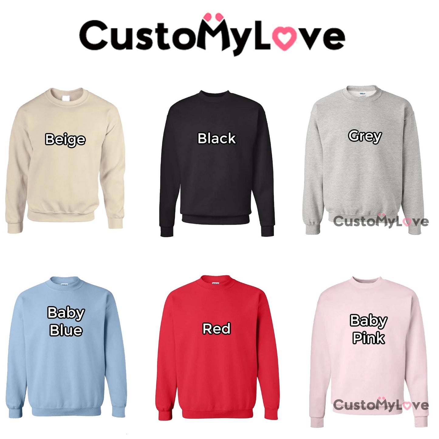 💝PERSONALIZED MAMA OUTLINE  DRAWING HOODIE ♥ CREWNECK